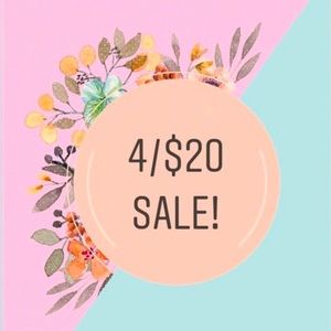 Add 4 items marked ⭐️4for$20⭐️ to your bundle and I will price them at $20!